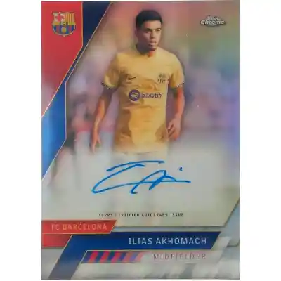 Ilias Akhomach Signierte 2022-23 Chrome Card