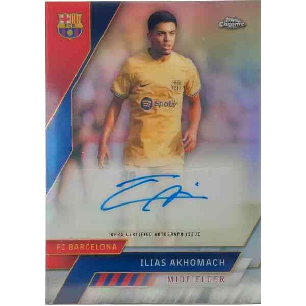 Ilias Akhomach Signierte 2022-23 Chrome Card