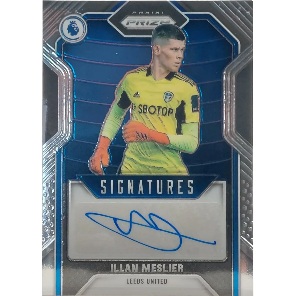 Illan Meslier Signierte 2021 Panini Prizm Card