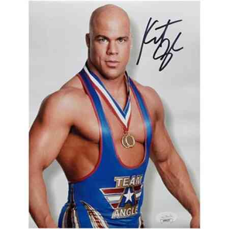 Kurt Angle Signierter WWE Foto