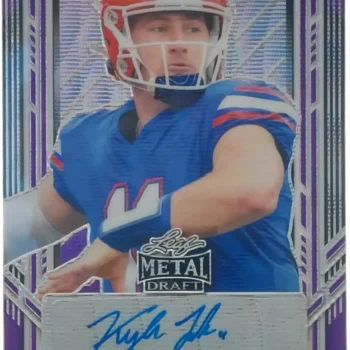 Kyle Trask Signierte 2021 Metal Rookie Card