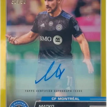 Matko Miljevic Signierte 2023 Topps Chrome Card