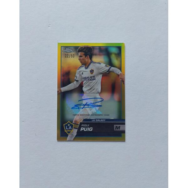 Riqui Puig Signierte 2023 Topps Chrome Card