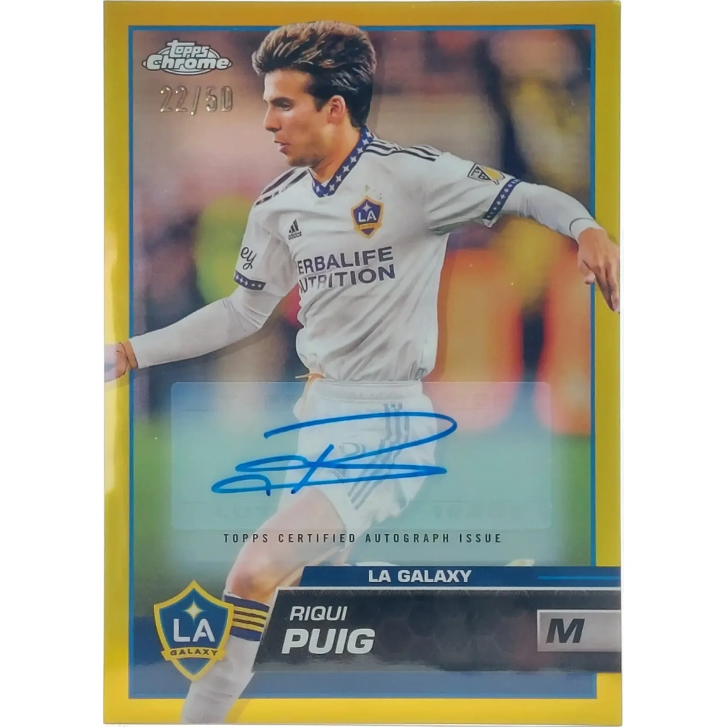 Riqui Puig Signierte 2023 Topps Chrome Card