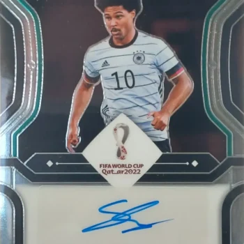 Serge Gnabry Signierte 2022 Panini Prizm Card