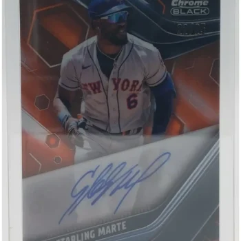 Starling Marte Signierte 2023 Topps Chrome Card