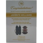 Jevonte Williams Signierte 2022 Keepsake Relic Card