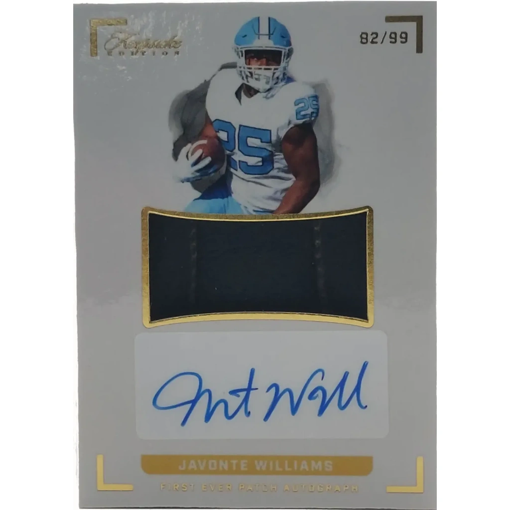 Jevonte Williams Signierte 2022 Keepsake Relic Card