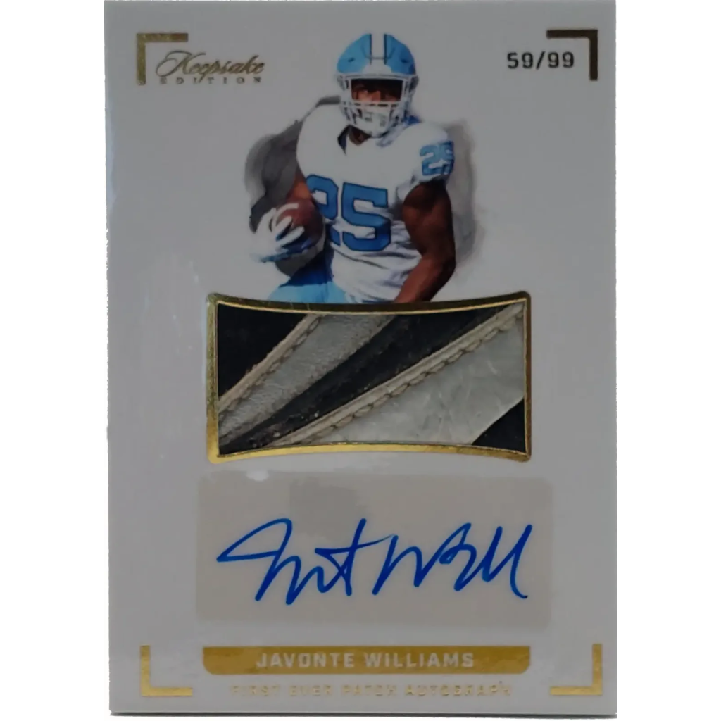 Jevonte Williams Signierte 2022 Keepsake Relic Card SP