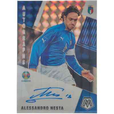 Alessandro Nesta Signed 2020-21 Panini Prizm Card