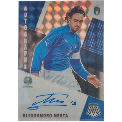 Alessandro Nesta Signed 2020-21 Panini Prizm Card