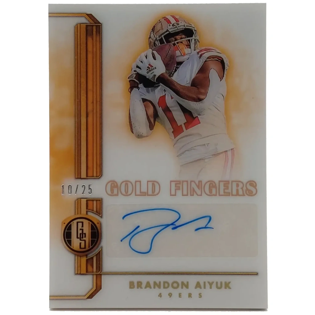 Brandon Aiyuk Signierte 2023 Gold Standard Card