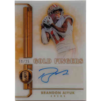 Brandon Aiyuk Signierte 2023 Gold Standard Card