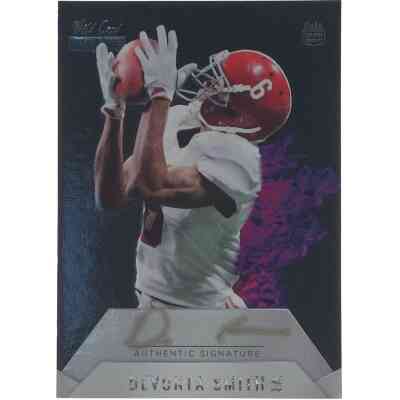 Devonta Smith Signierter 2021 Wild Rookie Card
