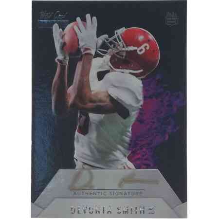Devonta Smith Signierter 2021 Wild Rookie Card