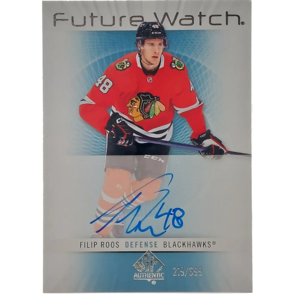 Filip Roos Signierte 2022-23 Future Watch Card