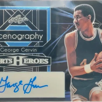George Gervin Signierte 2024 Leaf Sports Heroes