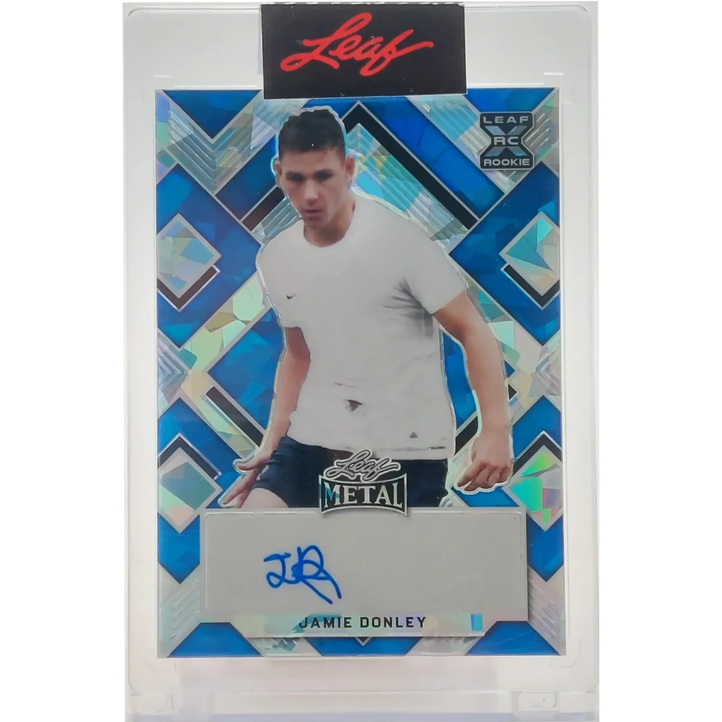 Jamie Donley Signierte 2022 Leaf Soccer Rookie Card