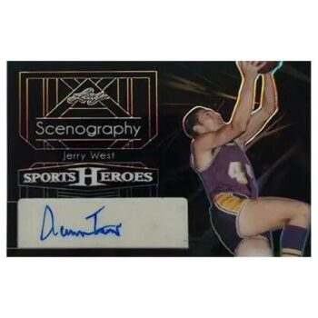 Jerry West Signierte 2024 Leaf Sports Heroes 