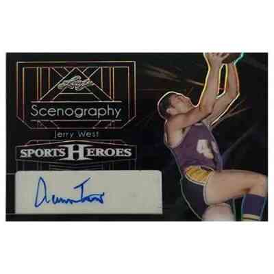 Jerry West Signierte 2024 Leaf Sports Heroes 
