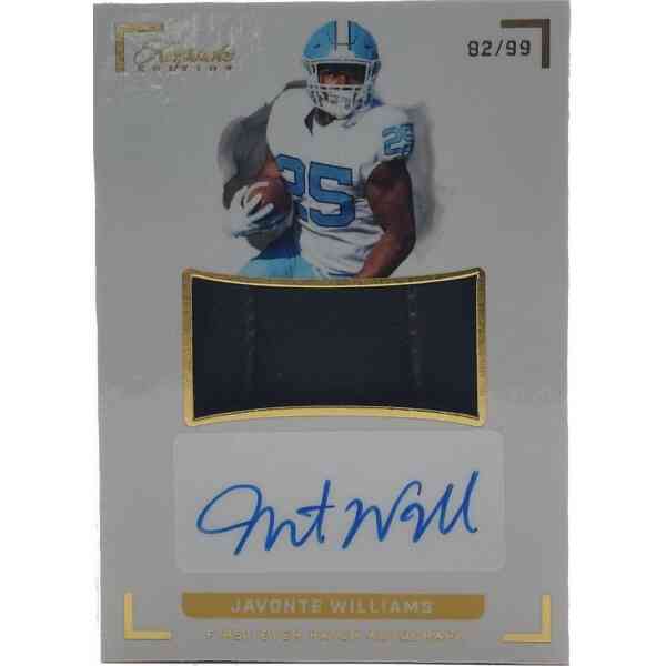 Jevonte Williams Signierte 2022 Keepsake Relic Card