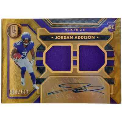 Jordan Addison Signierte 2023 Gold Standard Card