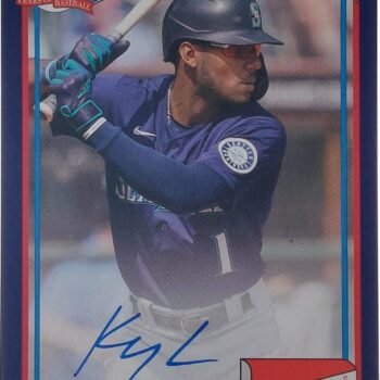 Kyle Lewis Signierter 2021 Archives Bazooka Card