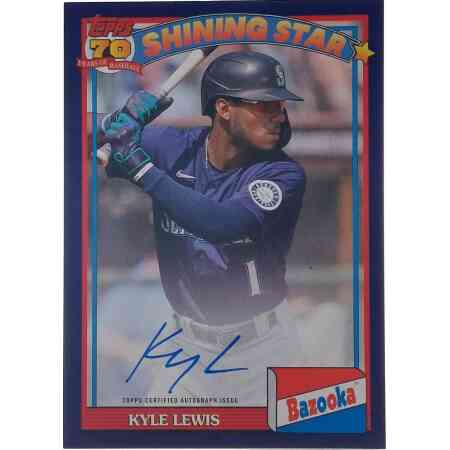 Kyle Lewis Signierter 2021 Archives Bazooka Card