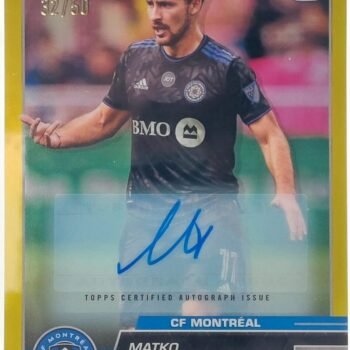 Matko Miljevic Signierte 2023 Topps Chrome Card