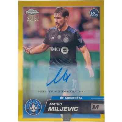 Matko Miljevic Signierte 2023 Topps Chrome Card