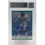 Mike Singletary Signierte 1991 Fleer Card
