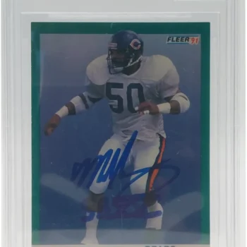 Mike Singletary Signierte 1991 Fleer Card