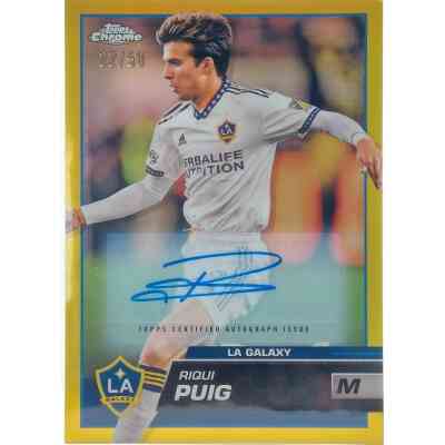 Riqui Puig Signierte 2023 Topps Chrome Card
