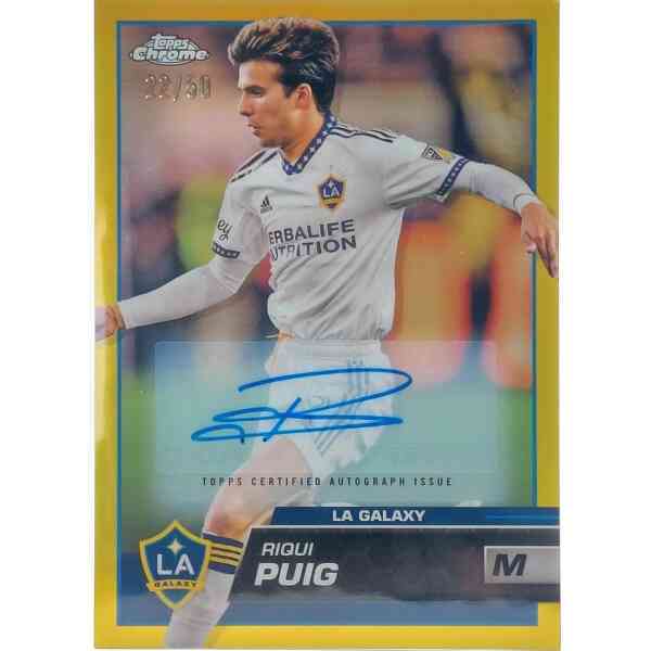 Riqui Puig Signierte 2023 Topps Chrome Card