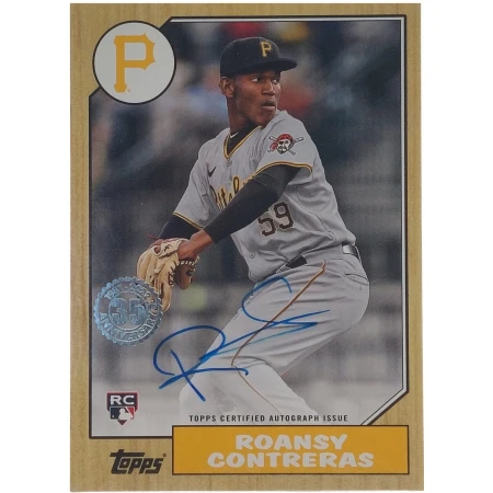 Roansy Contreras Signierte 2022 Topps Rookie Card