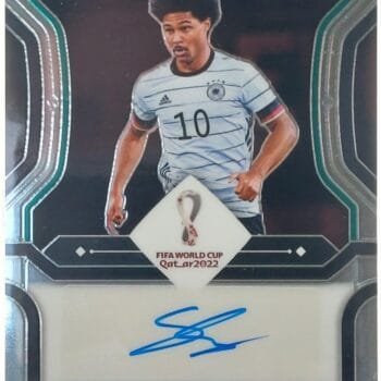 Serge Gnabry Signierte 2022 Panini Prizm Card