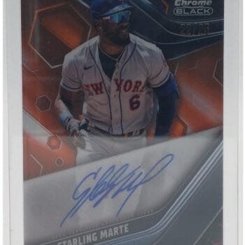 Starling Marte Signierte 2023 Topps Chrome Card