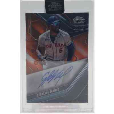Starling Marte Signierte 2023 Topps Chrome Card