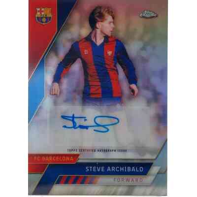 Steve Archibald Signierte 2023 Topps Chrome Card