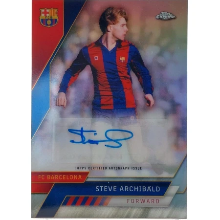 Steve Archibald Signierte 2023 Topps Chrome Card