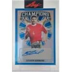 Steven Gerrard Signierte 2022 Leaf Soccer Card