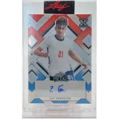 Zak Emmerson Signierte 2022 Leaf Rookie Card