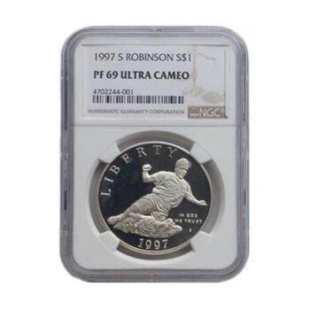 1997 J. Robinson Ultra Cameo Silber Dollar
