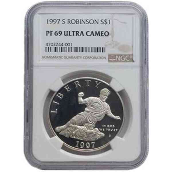 1997 J. Robinson Ultra Cameo Silber Dollar