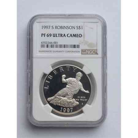 1997 J. Robinson Ultra Cameo Silber Dollar