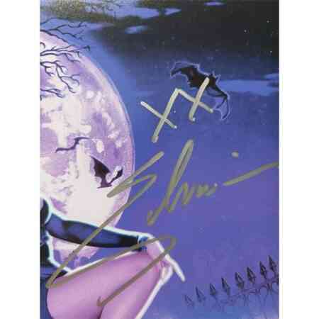 Elvira Signierter Comic-Druck