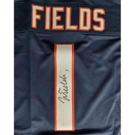 Justin Fields Signiertes Bears Jersey