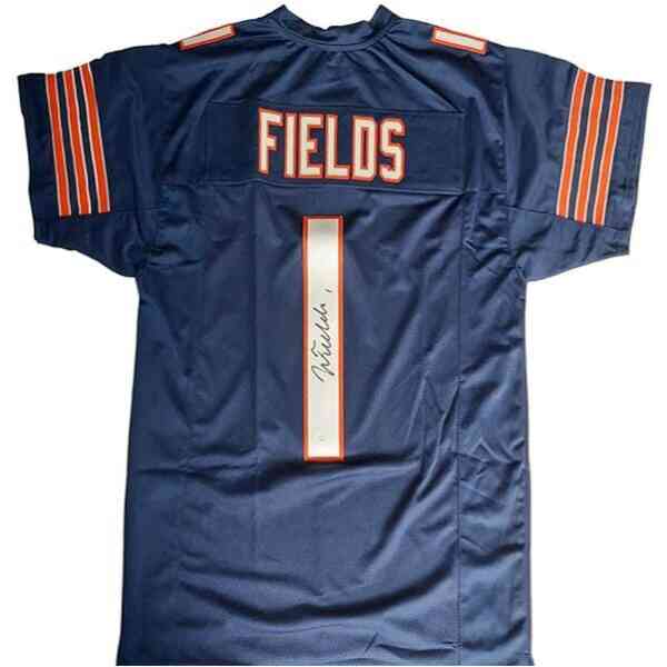 Justin Fields Signiertes Bears Jersey
