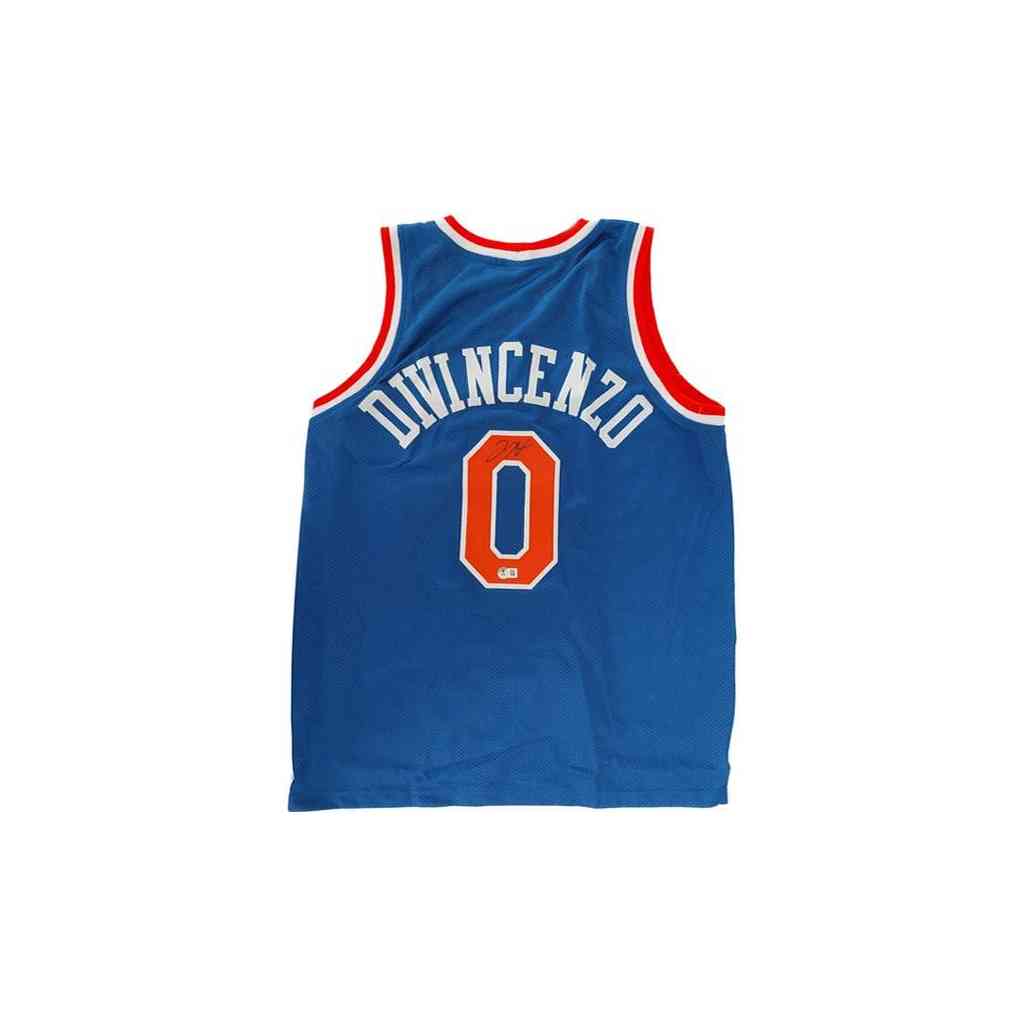 Donte DiVincenzo Signiertes Knicks Jersey