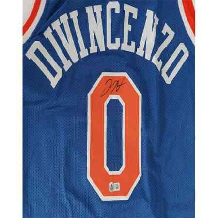 Donte DiVincenzo Signiertes Knicks Jersey